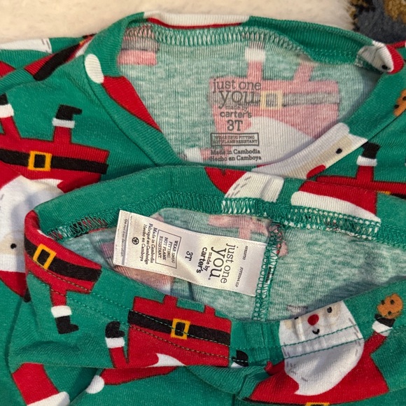 Just one you by Carter's Santa Claus Pajama Set - Gray and Red 3t - Picture 4 of 4